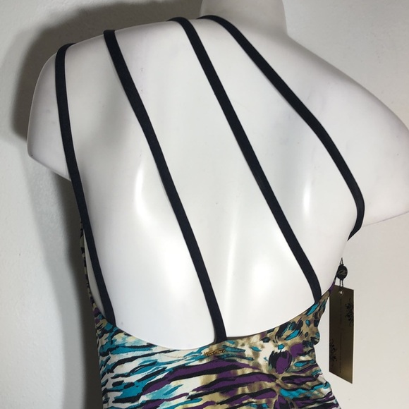 Nordstrom A. CHE‎ Into The Wild One Shoulder Leopard Swimsuit Swim Bathing Suit - Picture 11 of 16